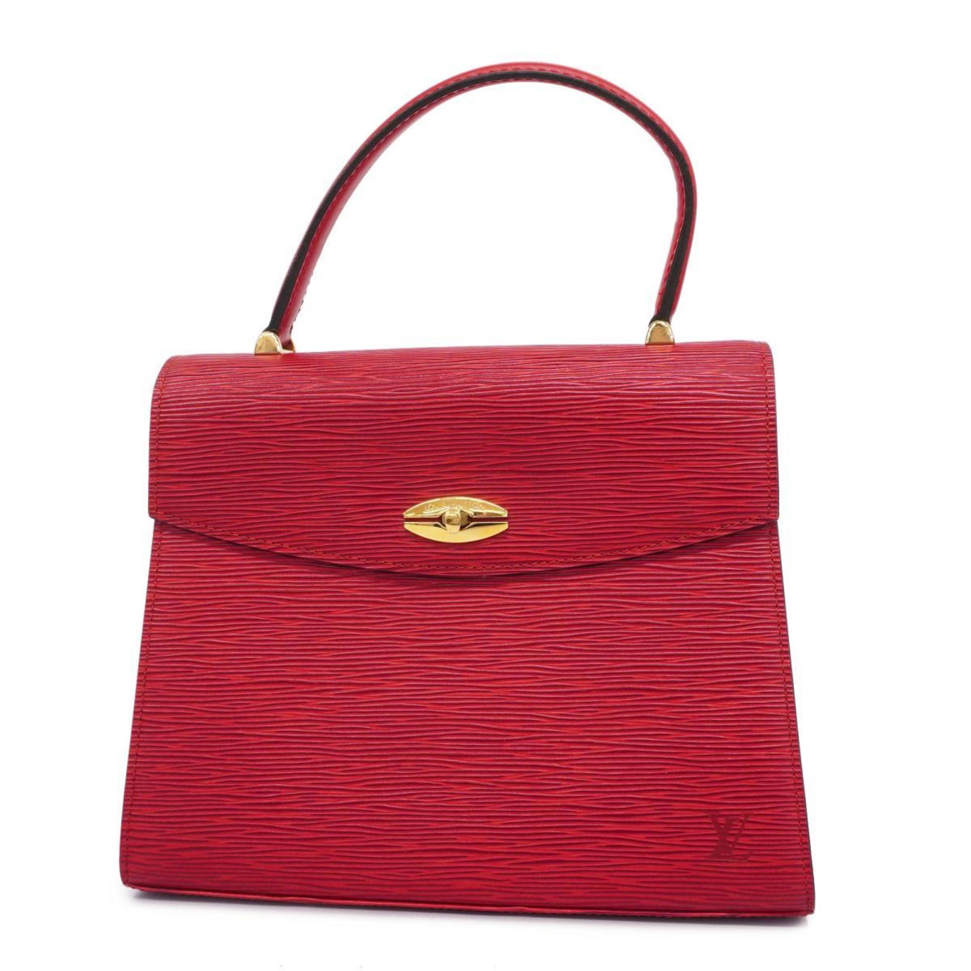 Louis Vuitton Handbag Epi Malesherbes M52377 Castilian Red Ladies