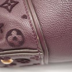 Louis Vuitton Tote Bag Monogram Velour WPM Tuftage Purple Ladies