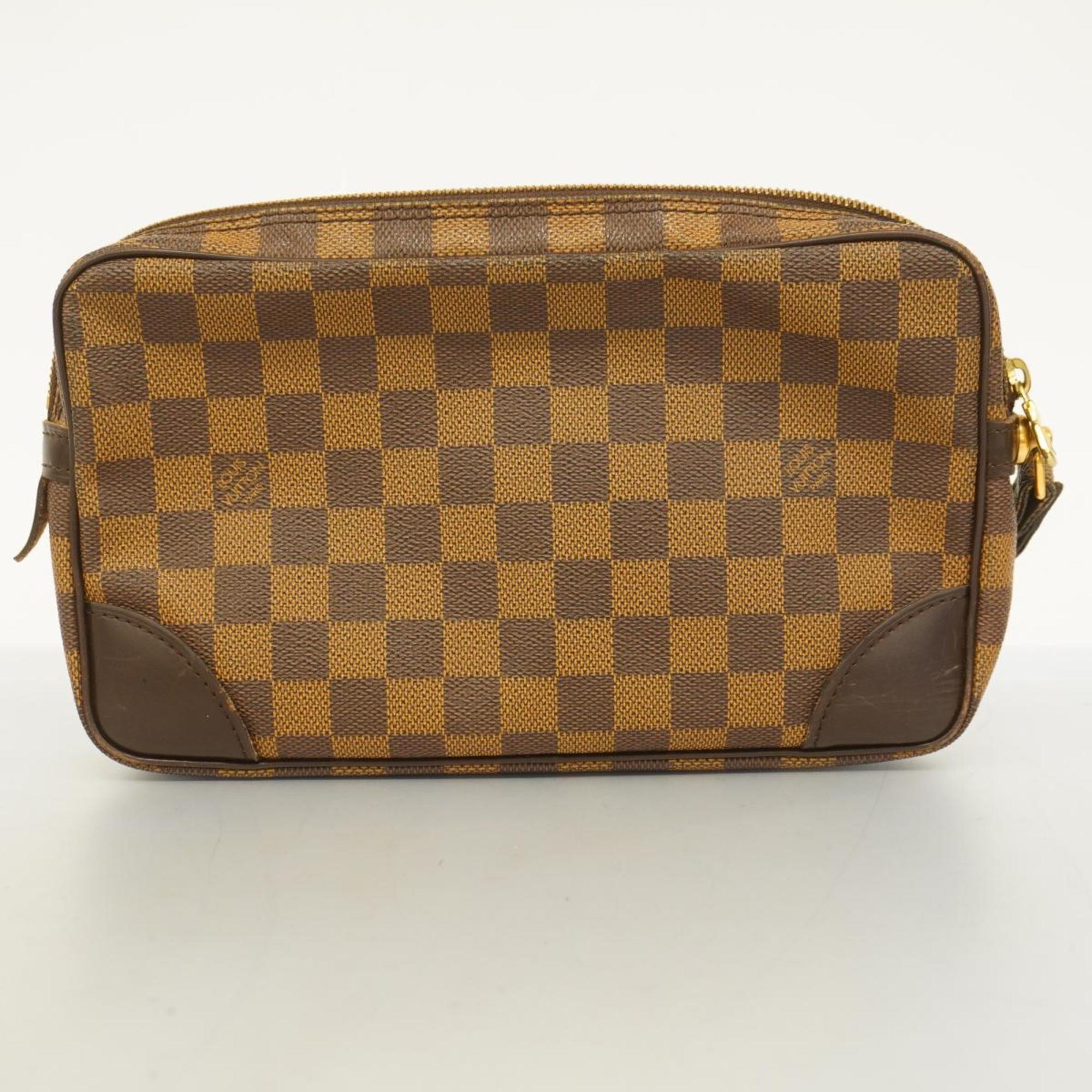 Louis Vuitton Clutch Bag Damier Marly Dragonne Ebene SPO Men's