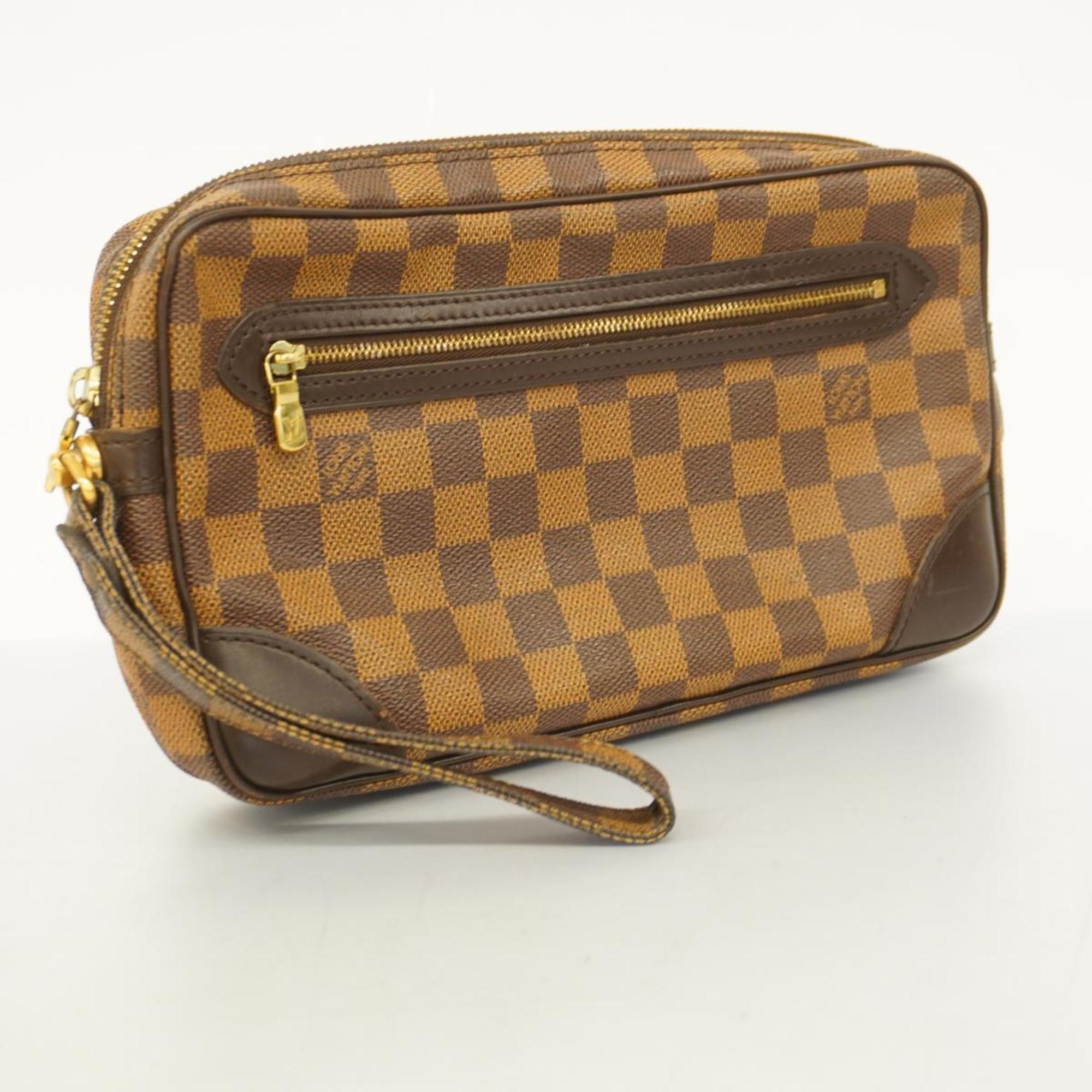 Louis Vuitton Clutch Bag Damier Marly Dragonne Ebene SPO Men's