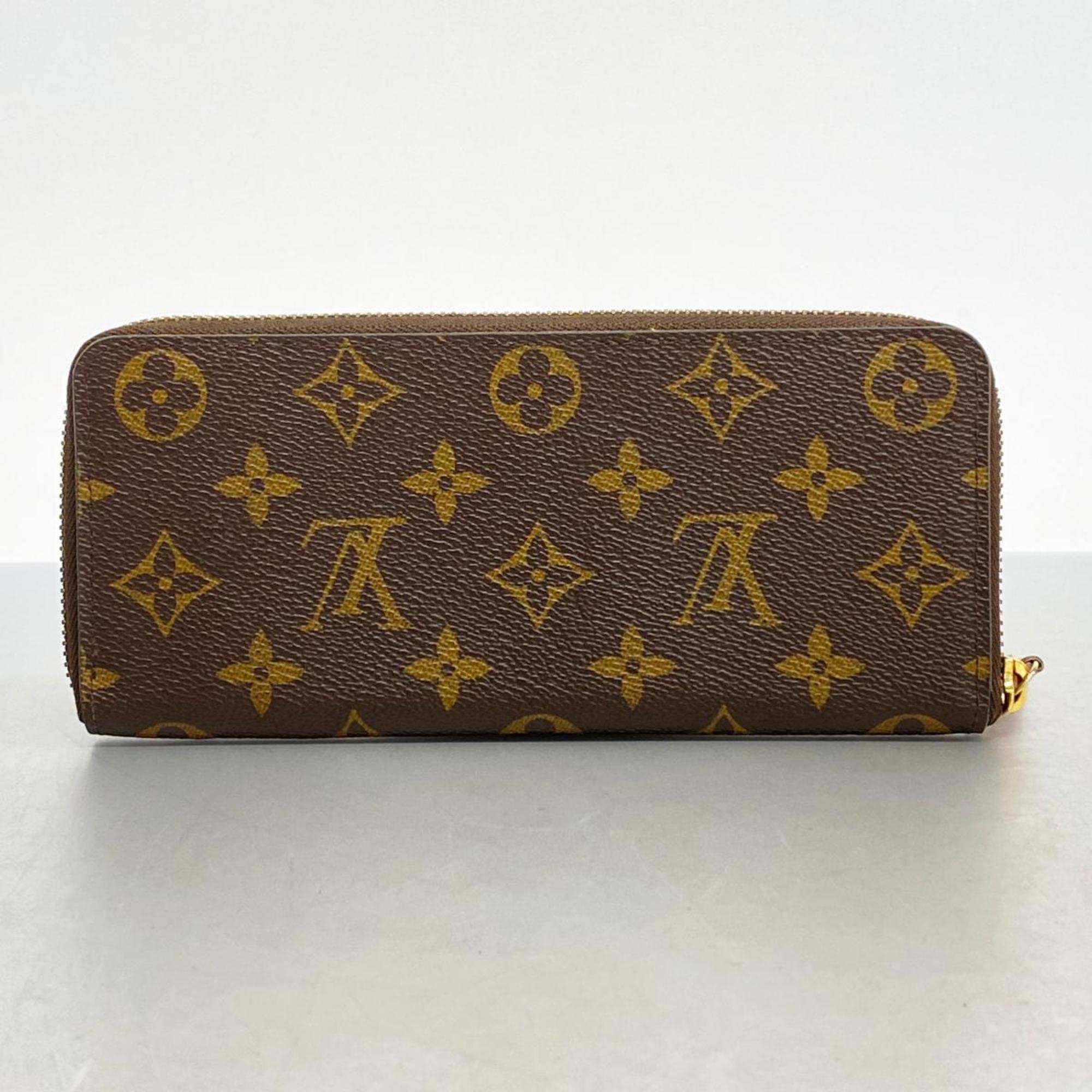 Louis Vuitton Long Wallet Monogram Portefeuille Clemence M61298 Rose Ballerine Ladies