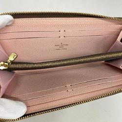 Louis Vuitton Long Wallet Monogram Portefeuille Clemence M61298 Rose Ballerine Ladies