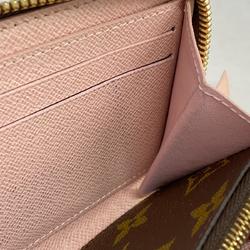 Louis Vuitton Long Wallet Monogram Portefeuille Clemence M61298 Rose Ballerine Ladies