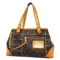 Louis Vuitton handbag Monogram Rivet M40140 Brown Ladies