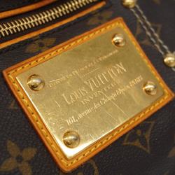 Louis Vuitton handbag Monogram Rivet M40140 Brown Ladies