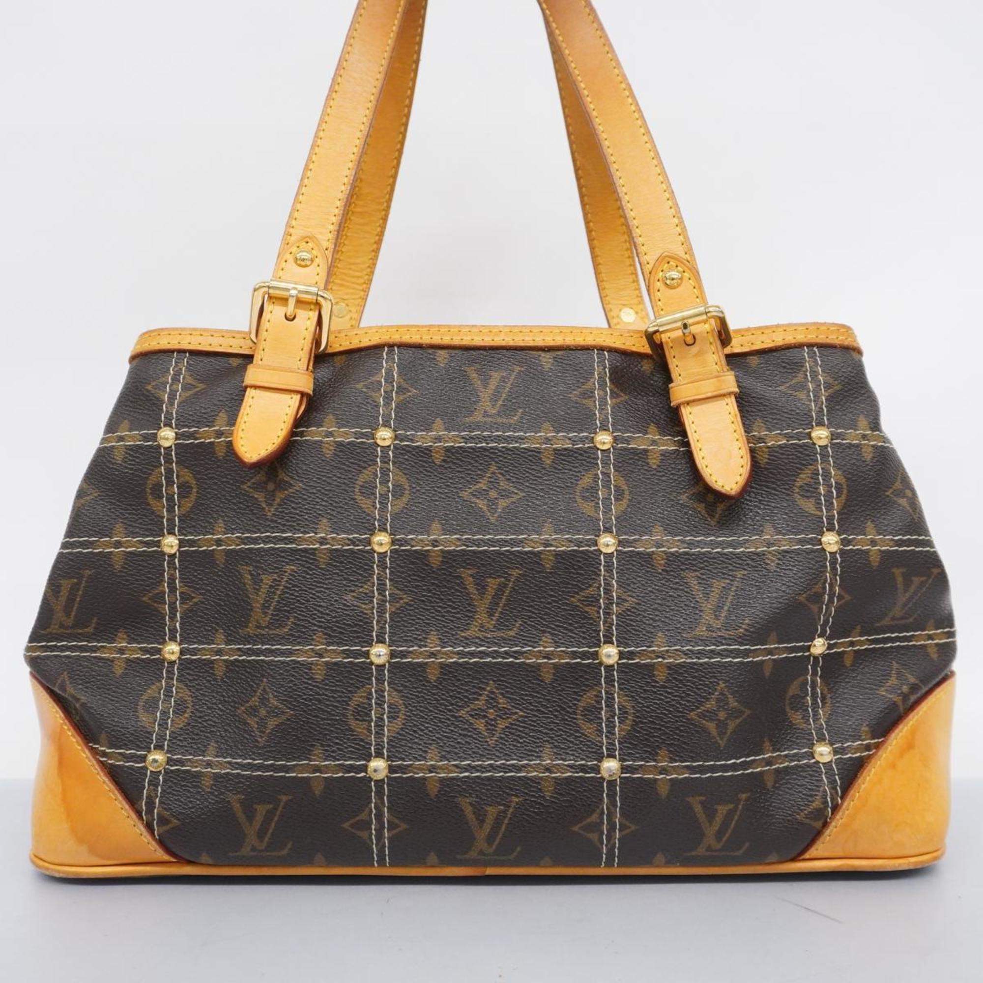 Louis Vuitton handbag Monogram Rivet M40140 Brown Ladies