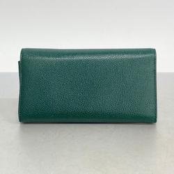 Gucci Long Wallet Zumi 573612 Leather Green Women's