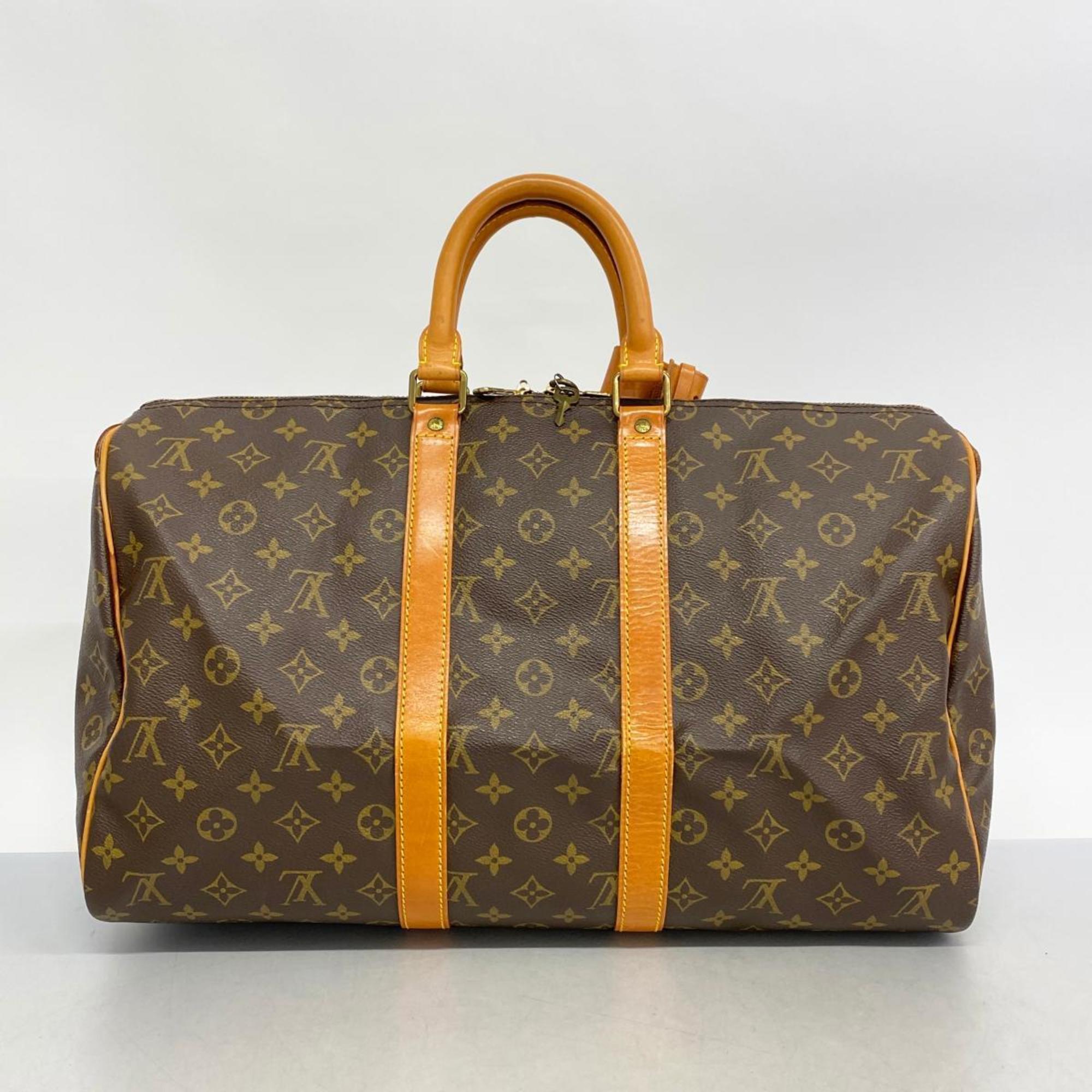 Louis Vuitton Boston Bag Monogram Keepall 45 M41428 Brown Men's Women's