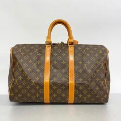 Louis Vuitton Boston Bag Monogram Keepall 45 M41428 Brown Men's Women's