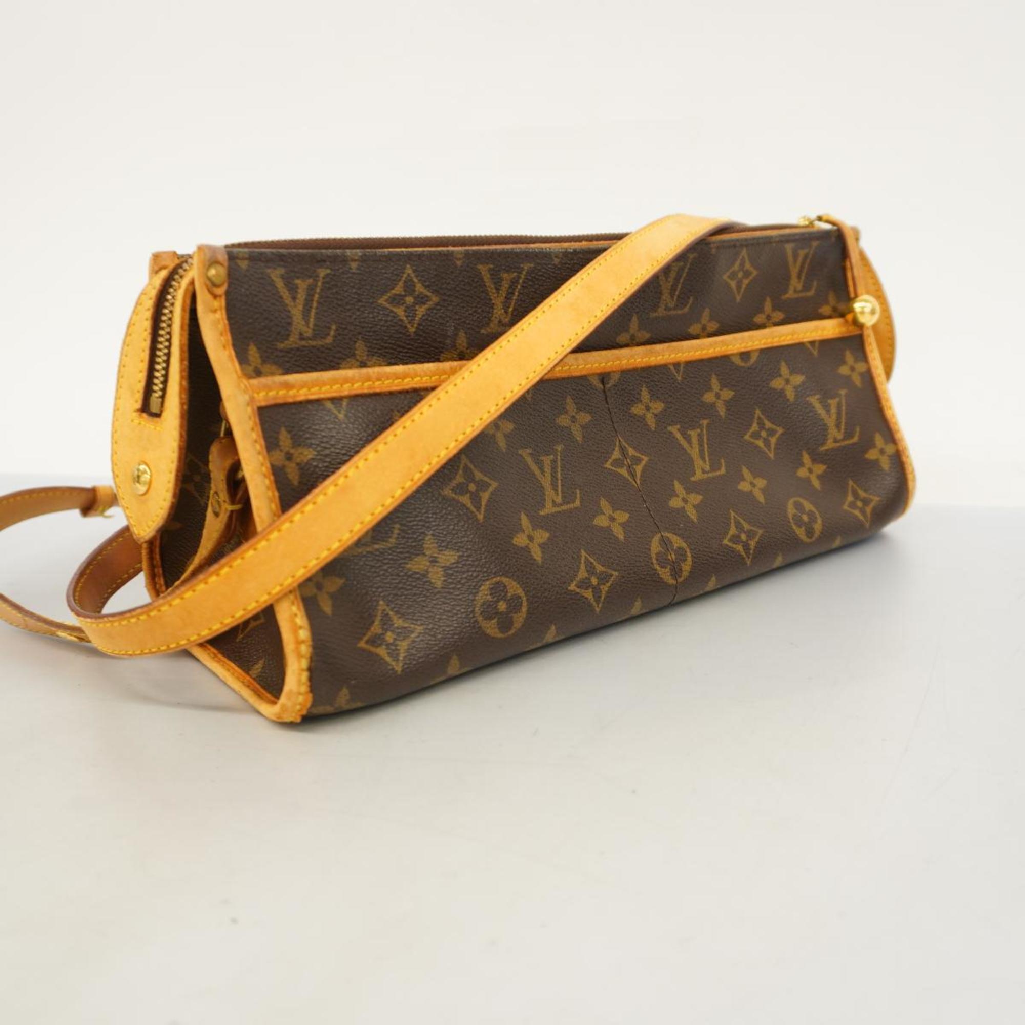 Louis Vuitton Shoulder Bag Monogram Popincouron M40008 Brown Ladies