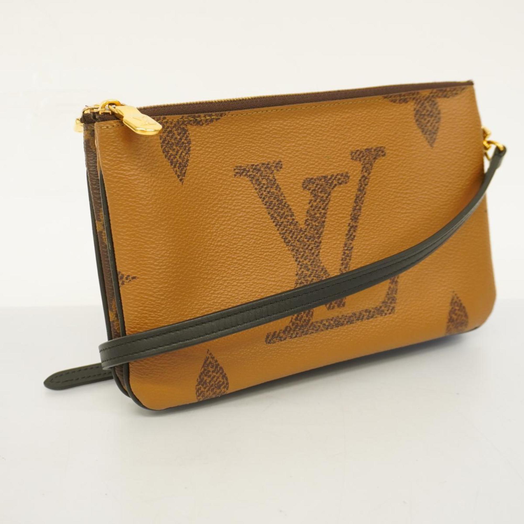 Louis Vuitton Shoulder Bag Monogram Giant Pochette Double Zip M69203 Brown Women's