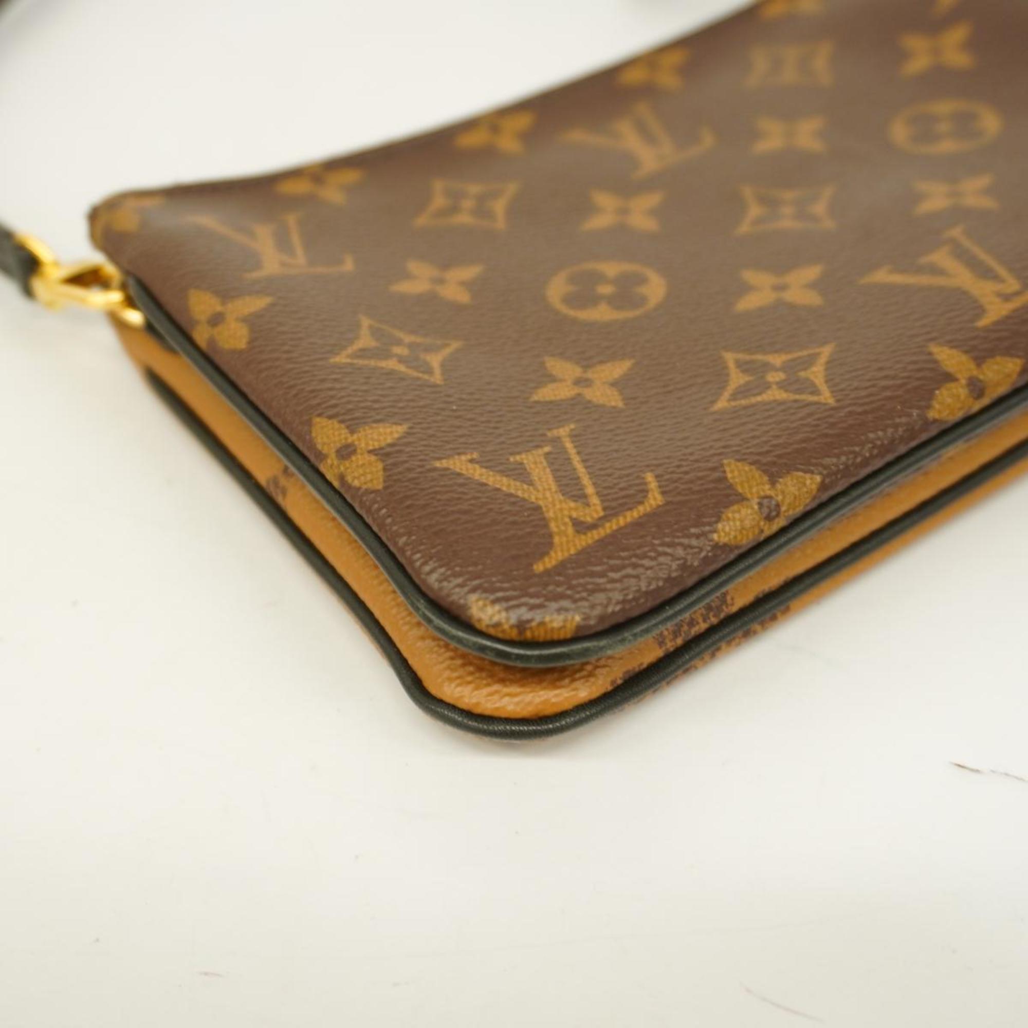 Louis Vuitton Shoulder Bag Monogram Giant Pochette Double Zip M69203 Brown Women's