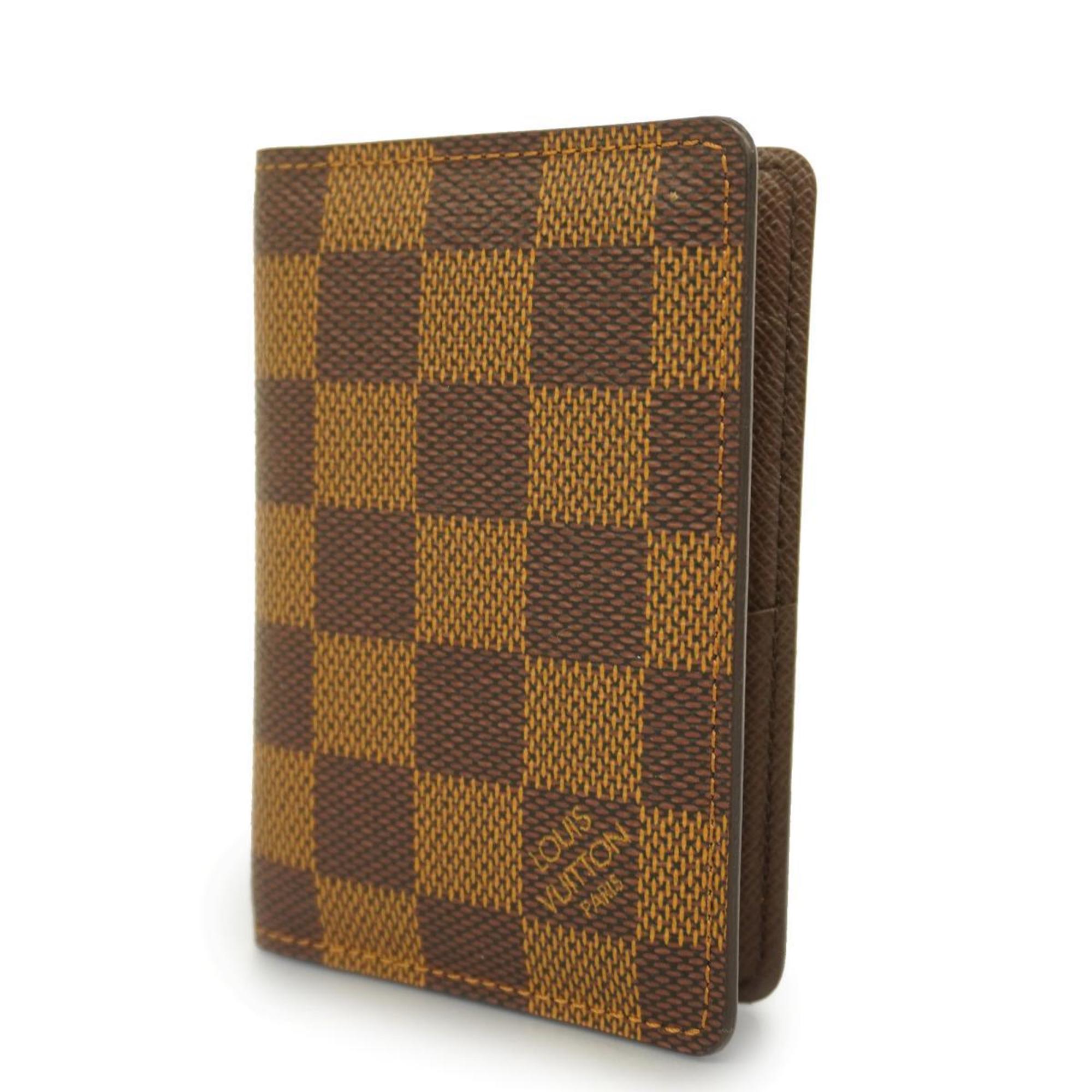 Louis Vuitton Business Card Holder Damier Organizer de Poche N61721 Ebene Men's Women's