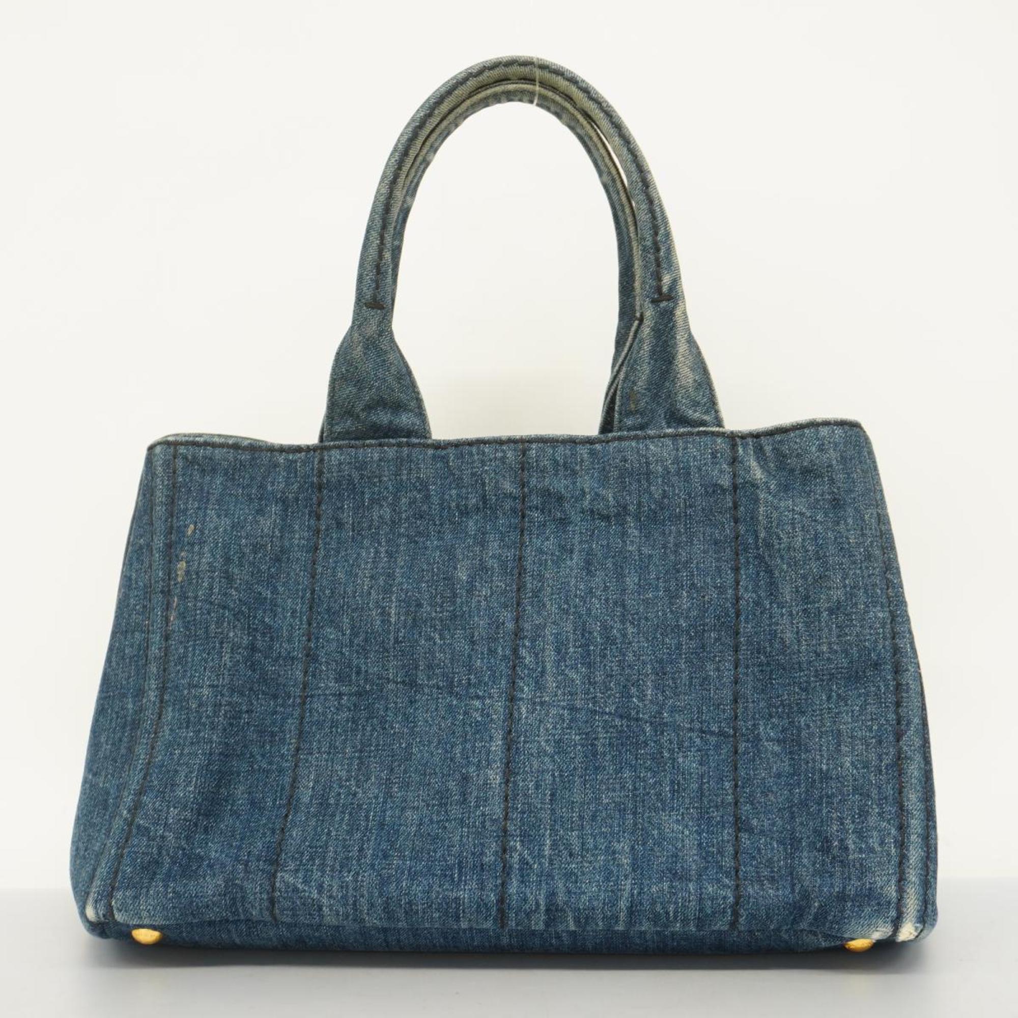 Prada tote bag canapa denim blue ladies