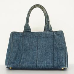 Prada tote bag canapa denim blue ladies