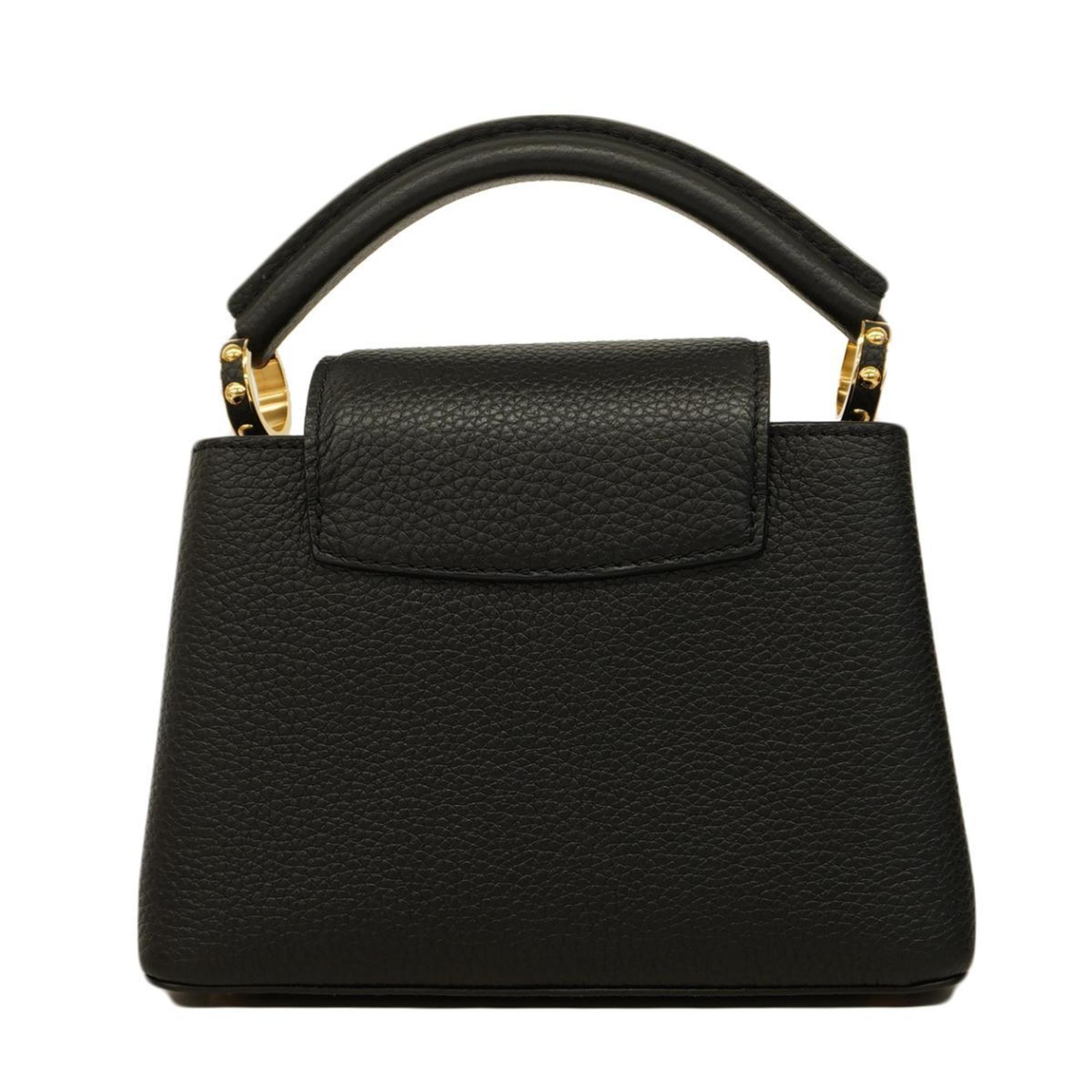 Louis Vuitton Handbag Taurillon Capucines MINI M56071 Noir Ladies