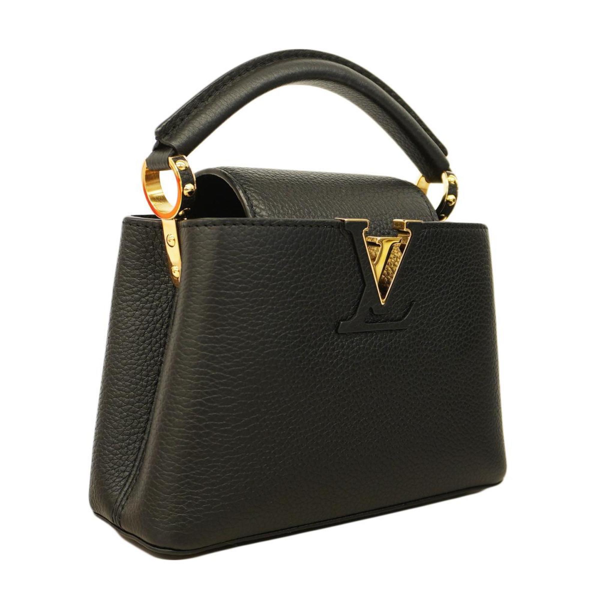 Louis Vuitton Handbag Taurillon Capucines MINI M56071 Noir Ladies