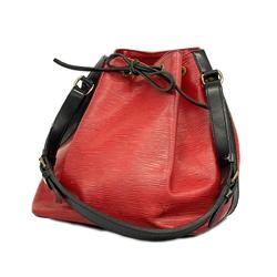 Louis Vuitton Shoulder Bag Epi Bicolor Petit Noe M44172 Castilian Red Noir Ladies