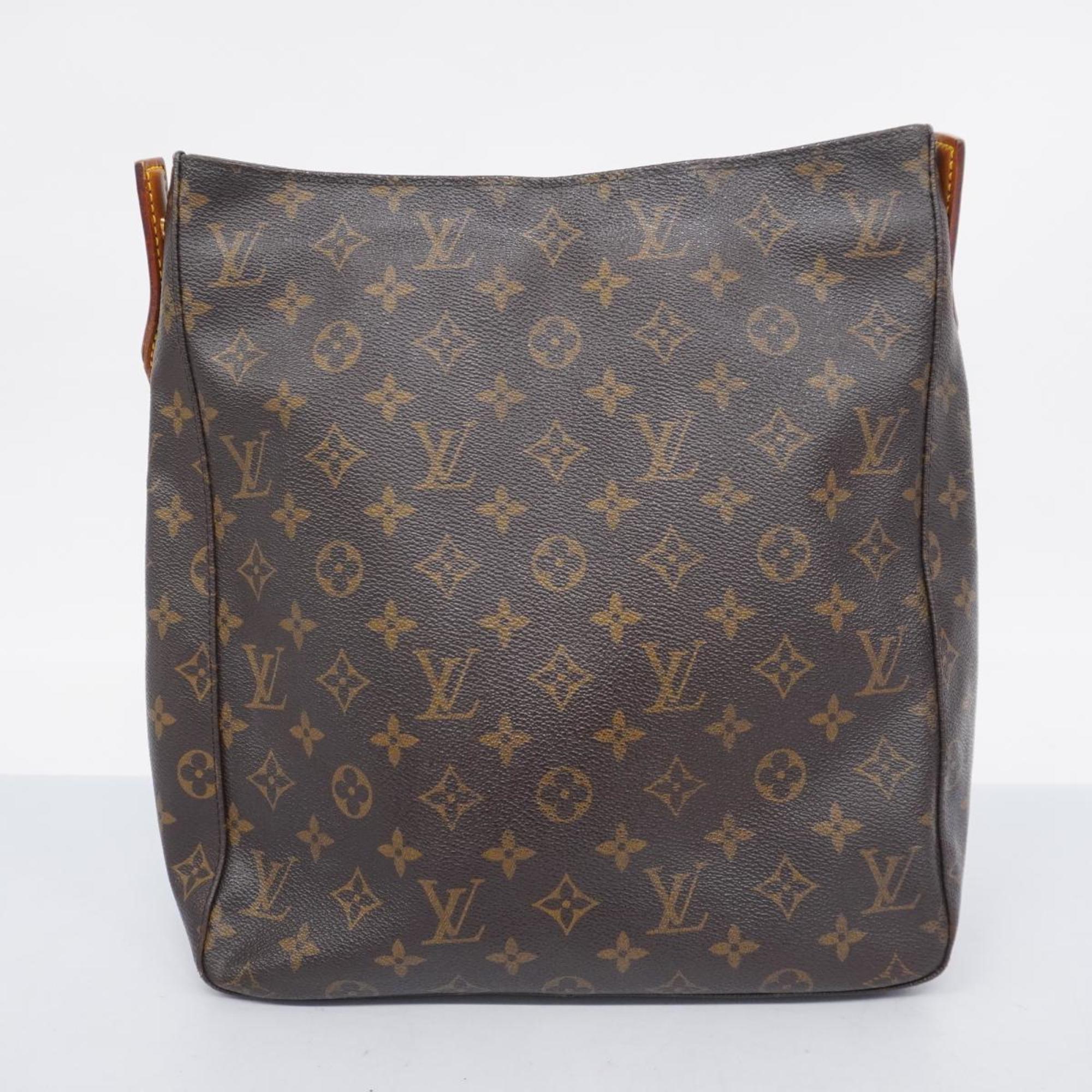 Louis Vuitton Shoulder Bag Monogram Looping GM M51145 Brown Ladies