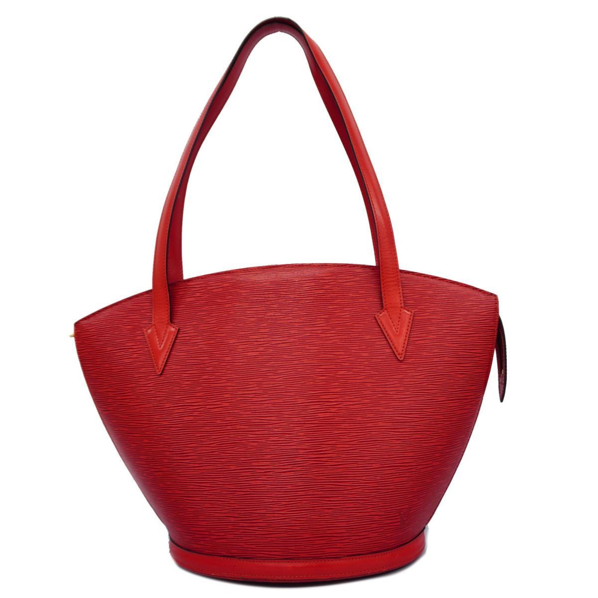 Louis Vuitton Shoulder Bag Epi Saint Jacques M52267 Castilian Red Women's