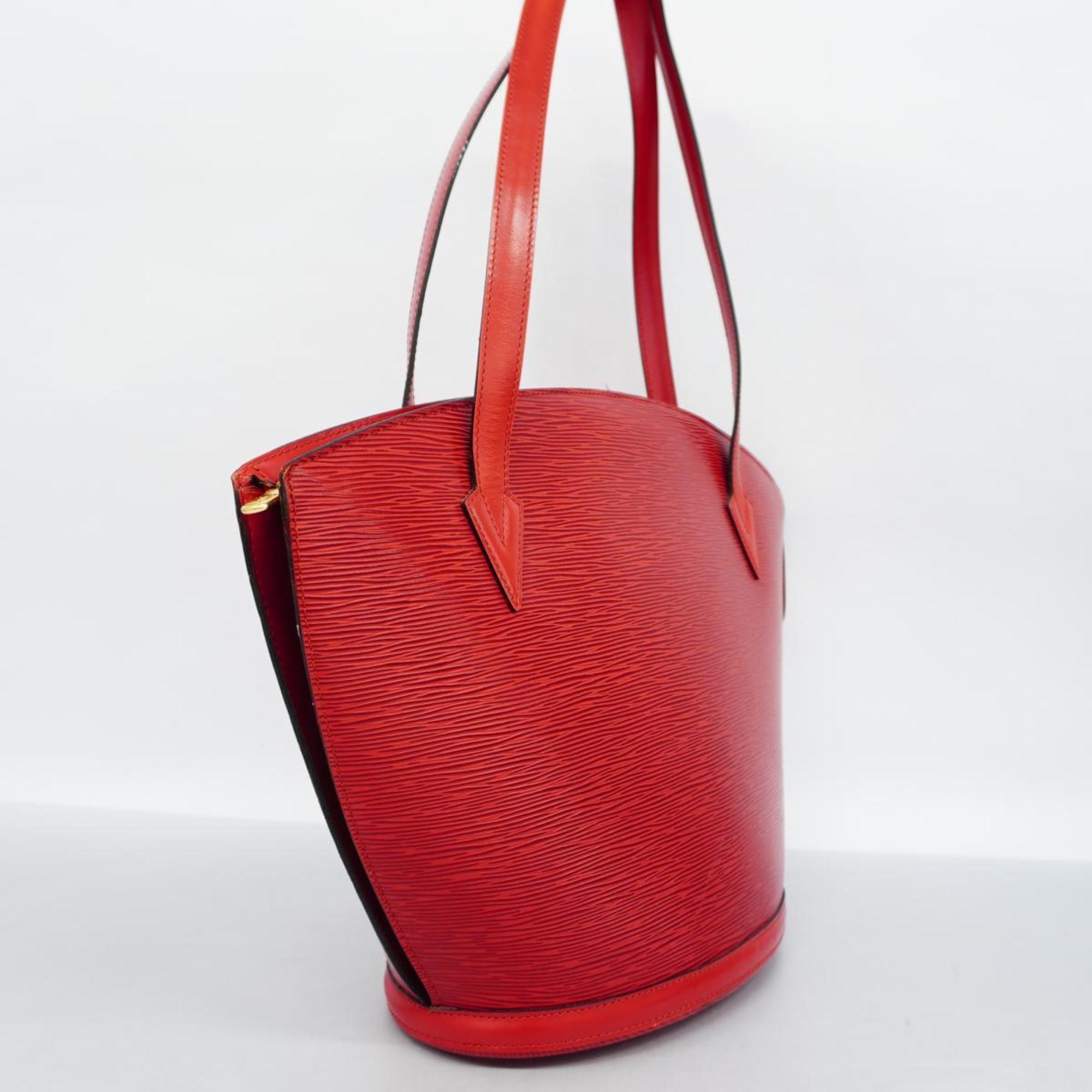 Louis Vuitton Shoulder Bag Epi Saint Jacques M52267 Castilian Red Women's