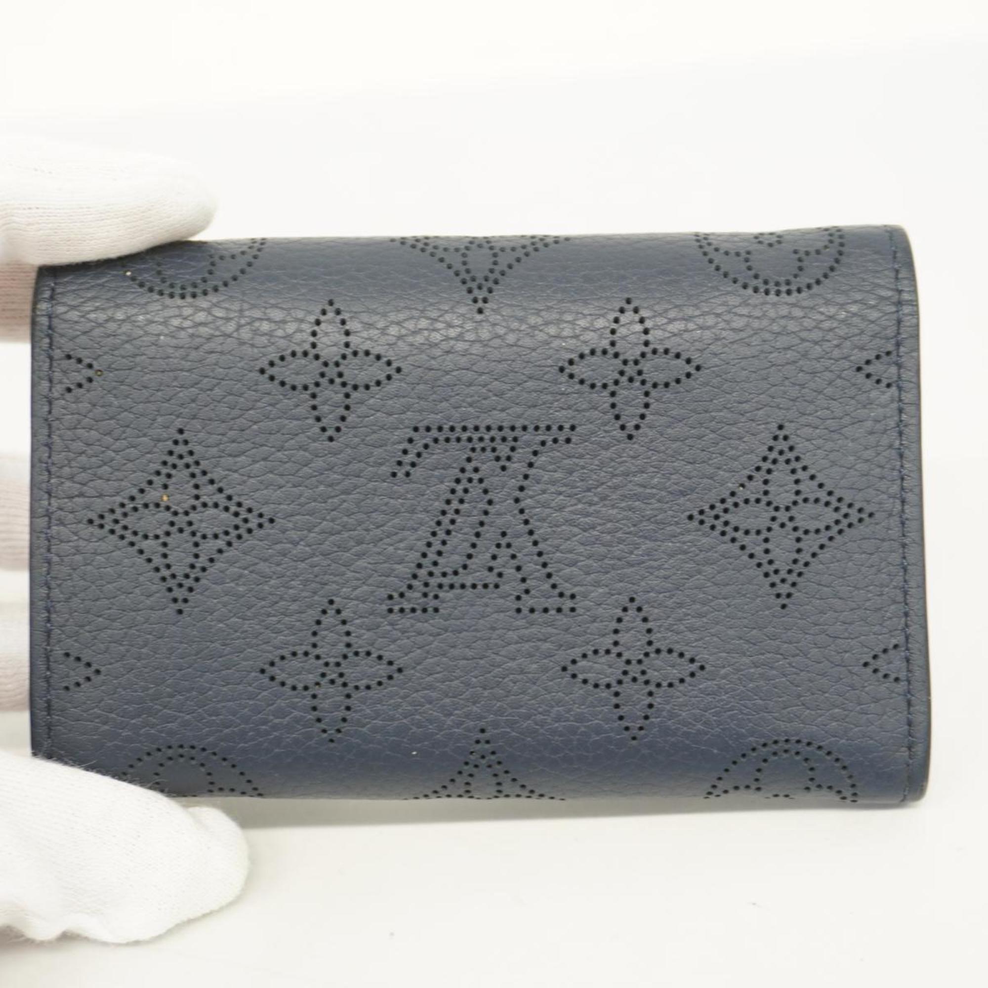 Louis Vuitton Wallet/Coin Case Mahina Porto Monnaie Anae M62072 Blue Marine Ladies