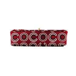 Chanel handbag COCO velour bordeaux champagne ladies