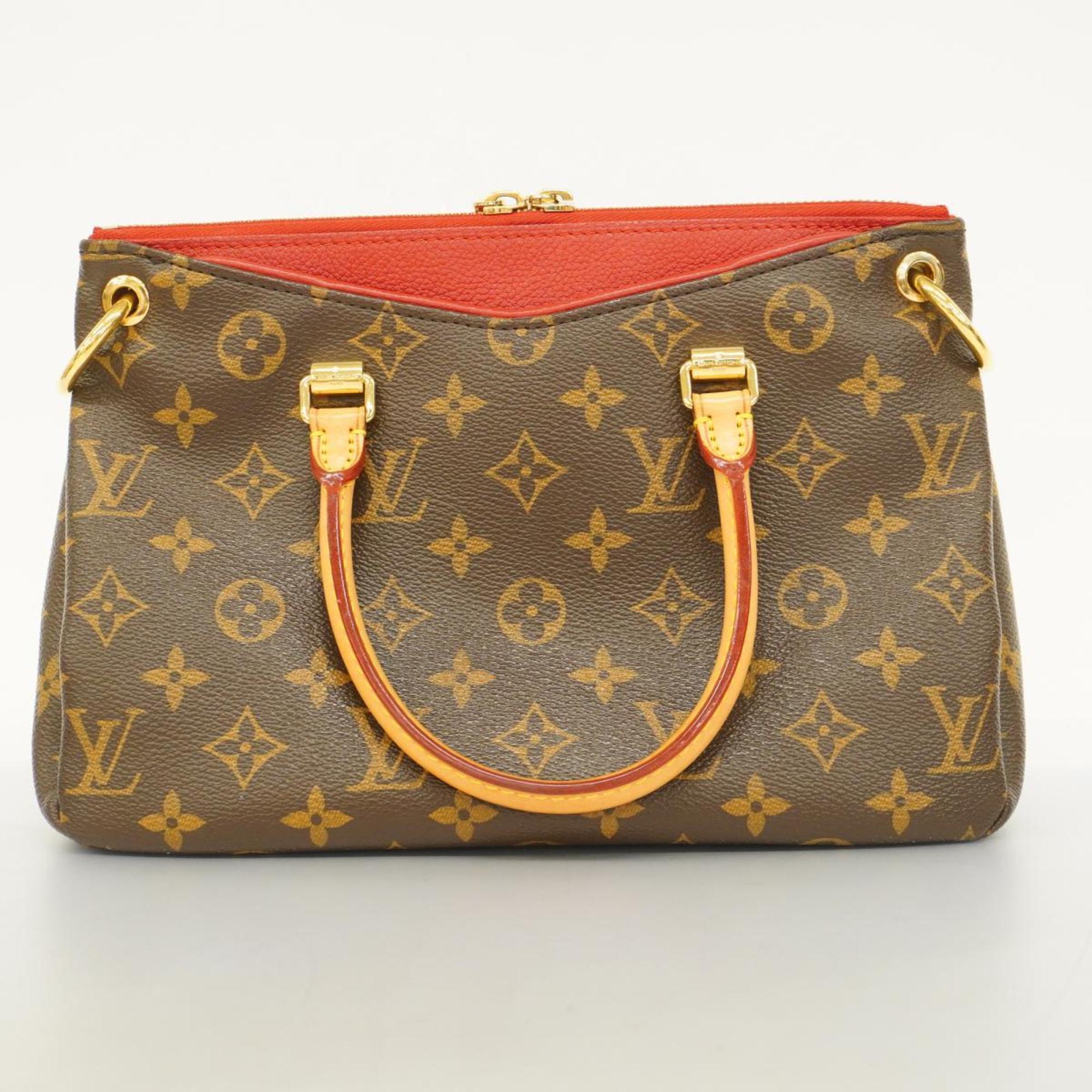 Louis Vuitton Handbag Monogram Pallas BB M41241 Brown Cerise Ladies