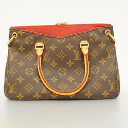 Louis Vuitton Handbag Monogram Pallas BB M41241 Brown Cerise Ladies