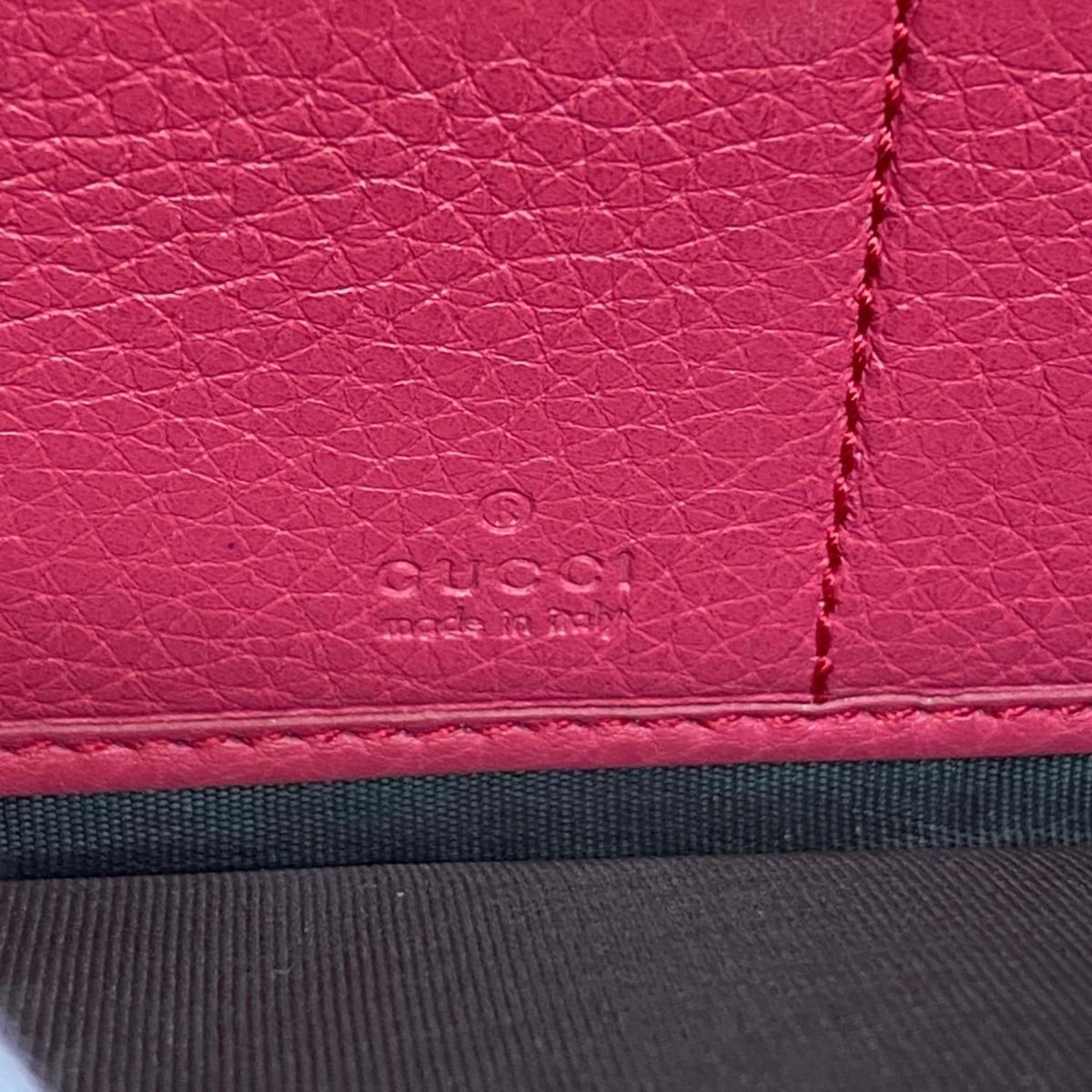 Gucci Soho Long Wallet 308280 Leather Pink Women's