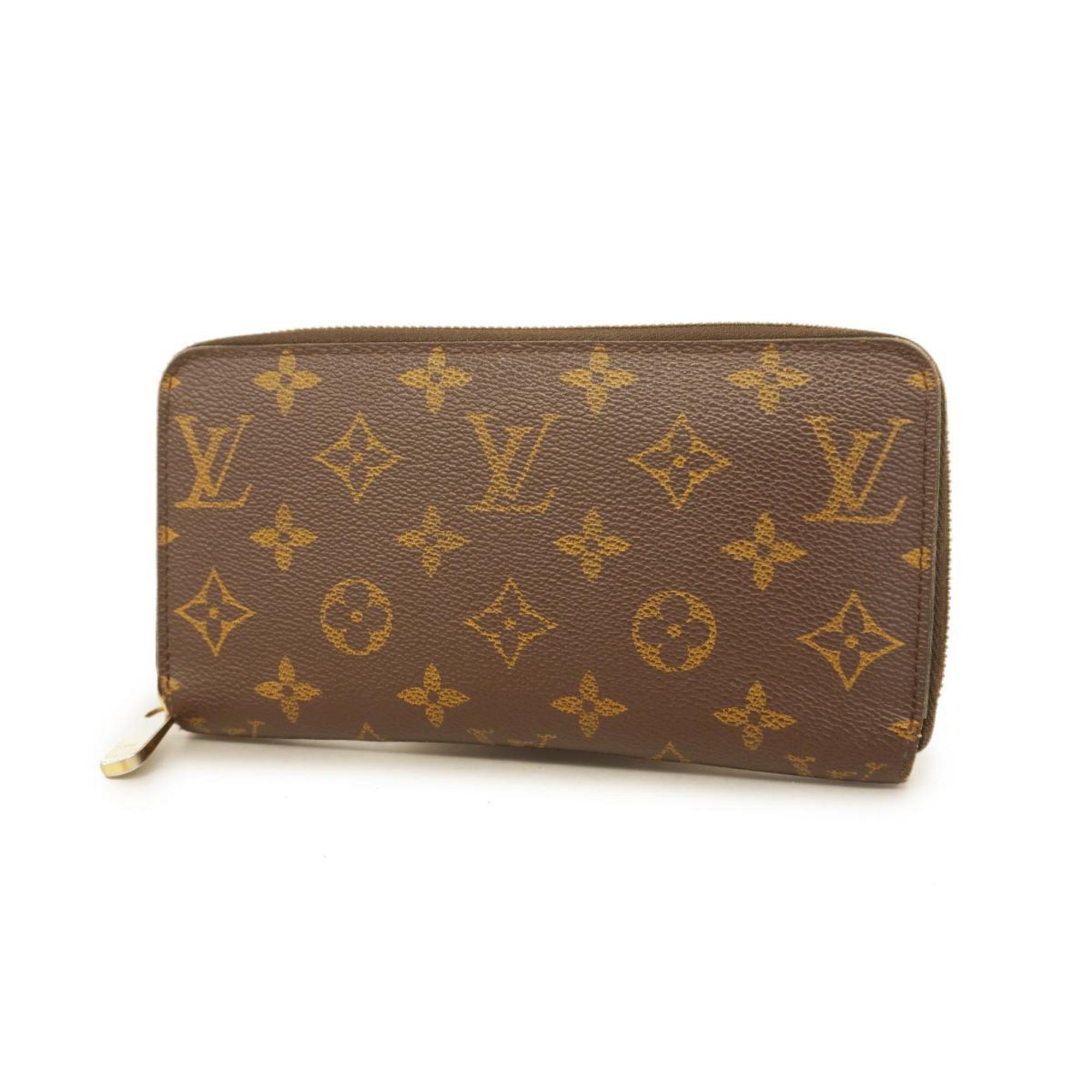 Louis Vuitton Long Wallet Monogram Zippy M60017 Brown Men's Women's