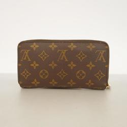 Louis Vuitton Long Wallet Monogram Zippy M60017 Brown Men's Women's