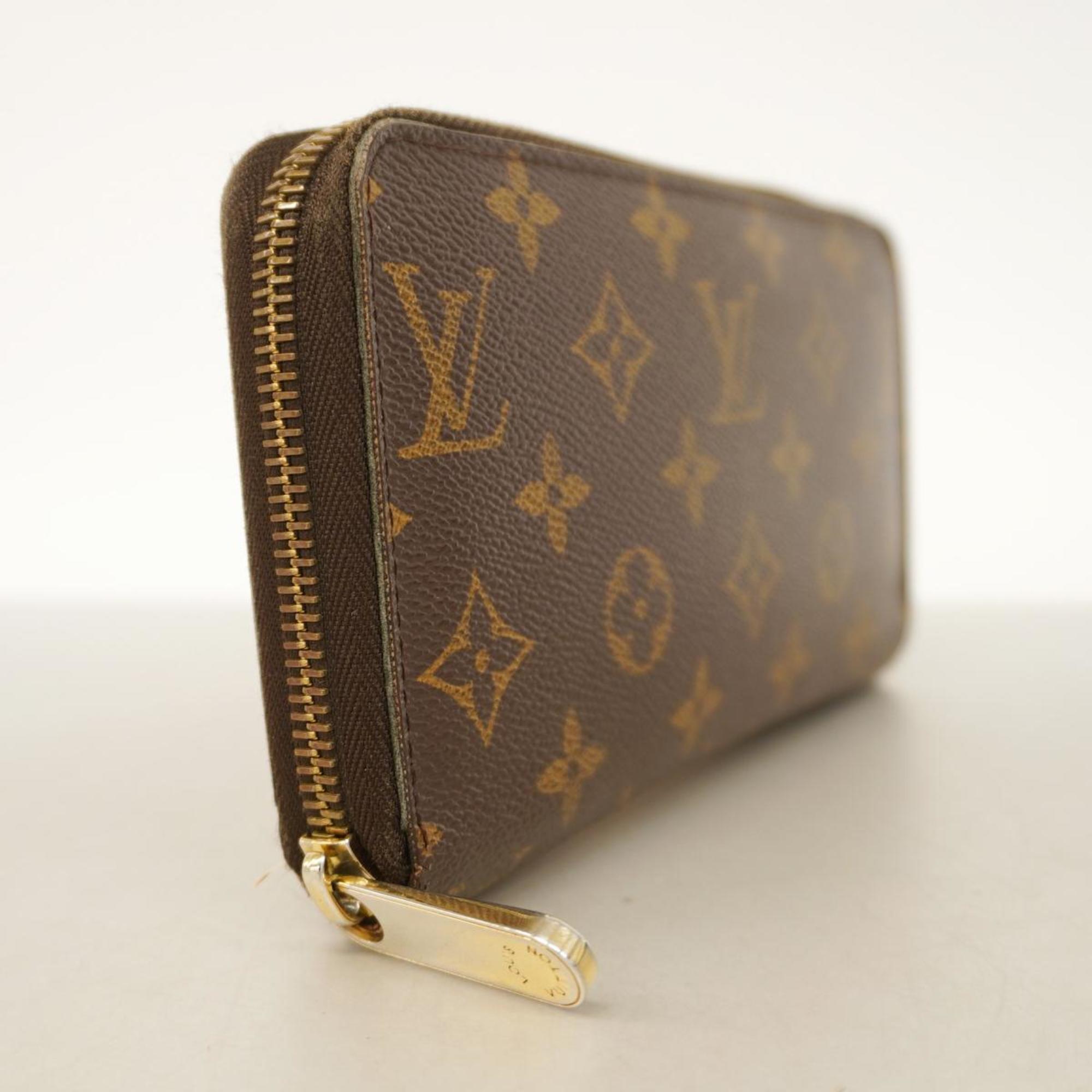 Louis Vuitton Long Wallet Monogram Zippy M60017 Brown Men's Women's