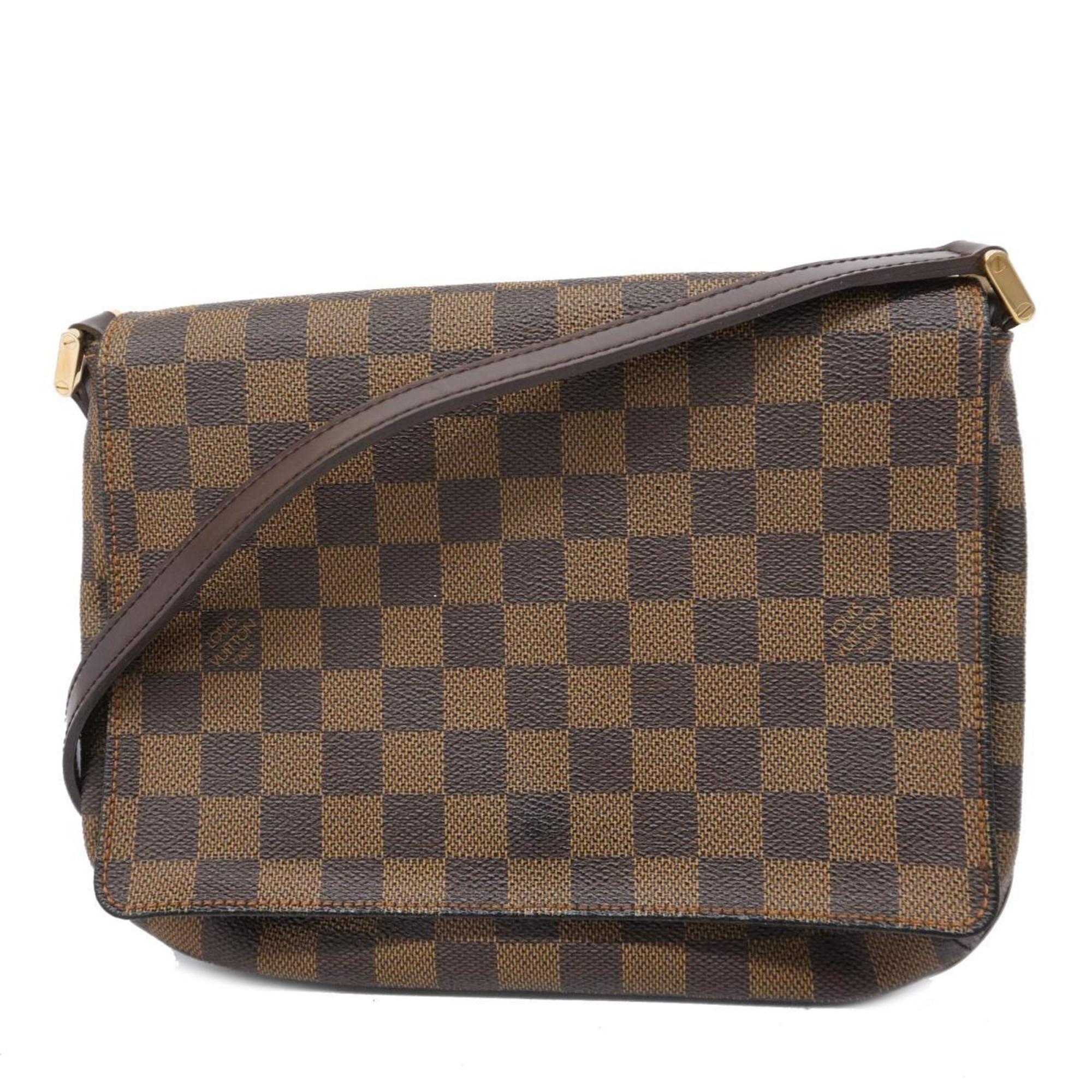 Louis Vuitton Shoulder Bag Damier Musette Tango Short Strap N51255 Ebene Women's