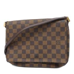 Louis Vuitton Shoulder Bag Damier Musette Tango Short Strap N51255 Ebene Women's