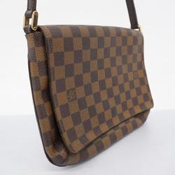 Louis Vuitton Shoulder Bag Damier Musette Tango Short Strap N51255 Ebene Women's