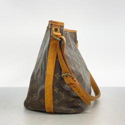 Louis Vuitton Shoulder Bag Monogram Petit Noe M42226 Brown Ladies