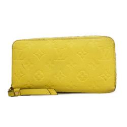 Louis Vuitton Long Wallet Monogram Empreinte Zippy M82043 Jaune Ladies