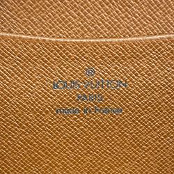 Louis Vuitton Long Wallet Monogram Porto Monaco Zip M61727 Brown Men's Women's