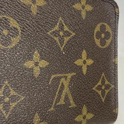 Louis Vuitton Long Wallet Monogram Porto Monaco Zip M61727 Brown Men's Women's