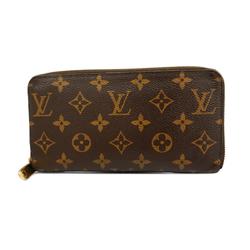 Louis Vuitton Long Wallet Monogram Zippy M42616 Brown Men's Women's