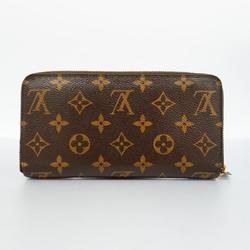 Louis Vuitton Long Wallet Monogram Zippy M42616 Brown Men's Women's