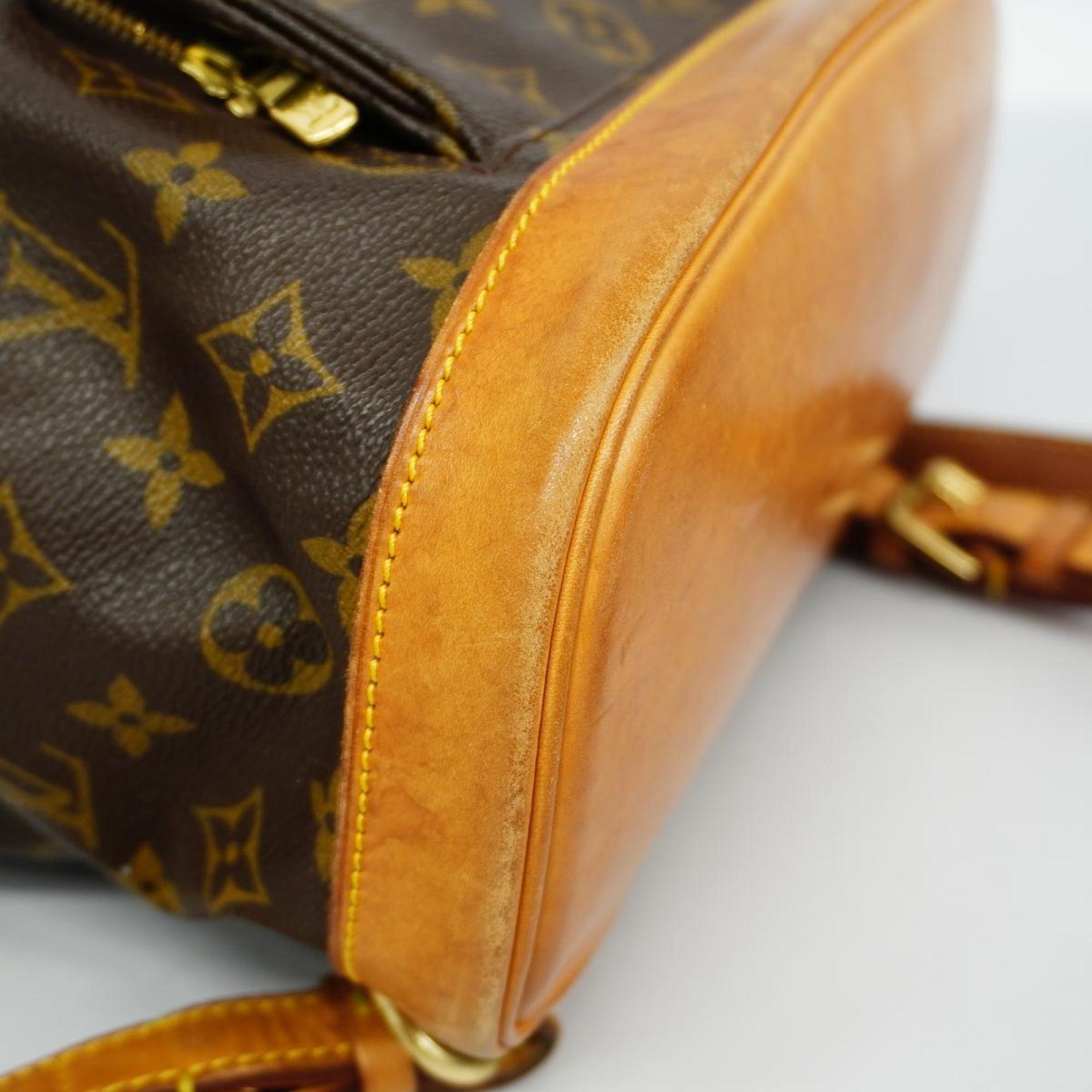 Louis Vuitton Backpack Monogram Montsouris MM M51136 Brown Women's