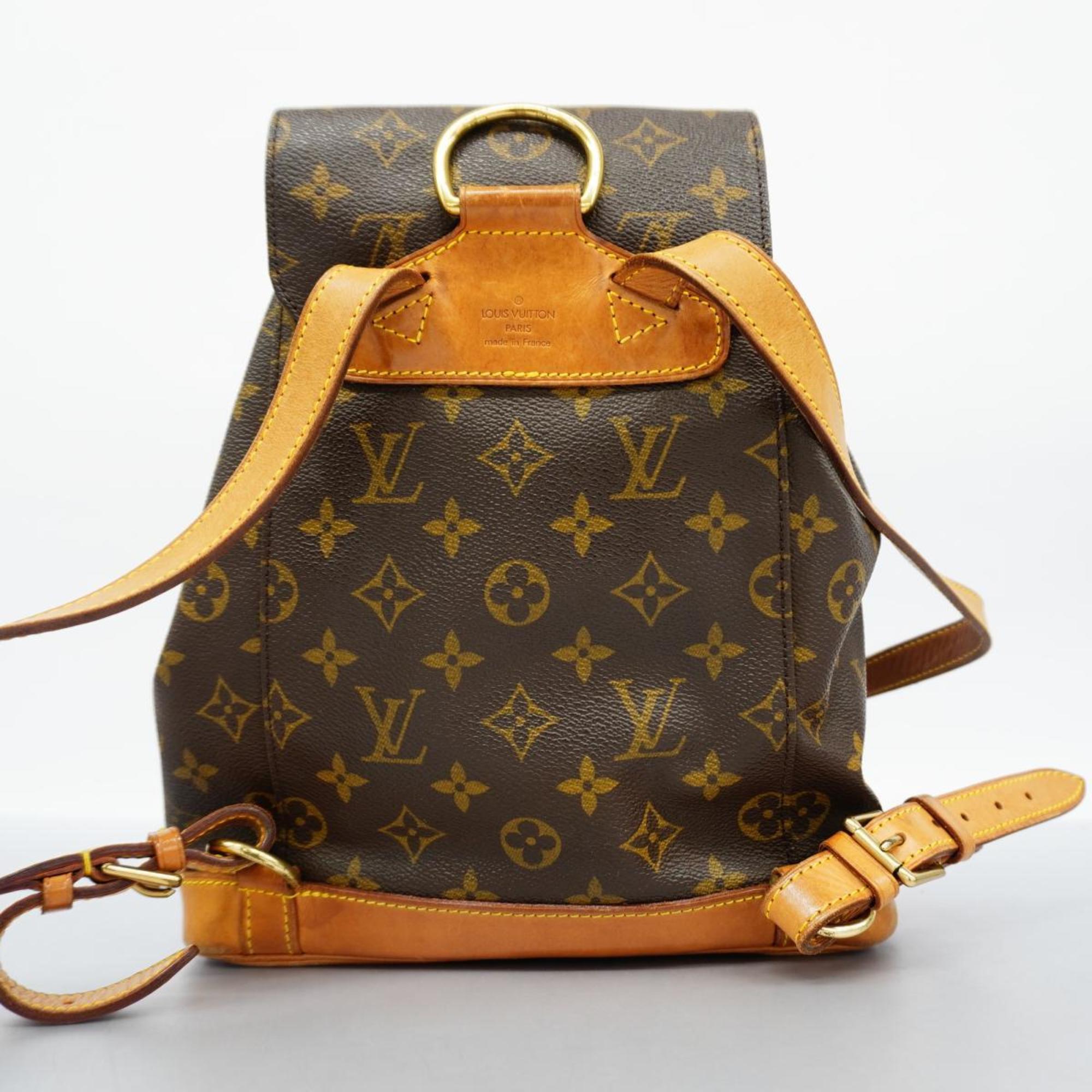 Louis Vuitton Backpack Monogram Montsouris MM M51136 Brown Women's