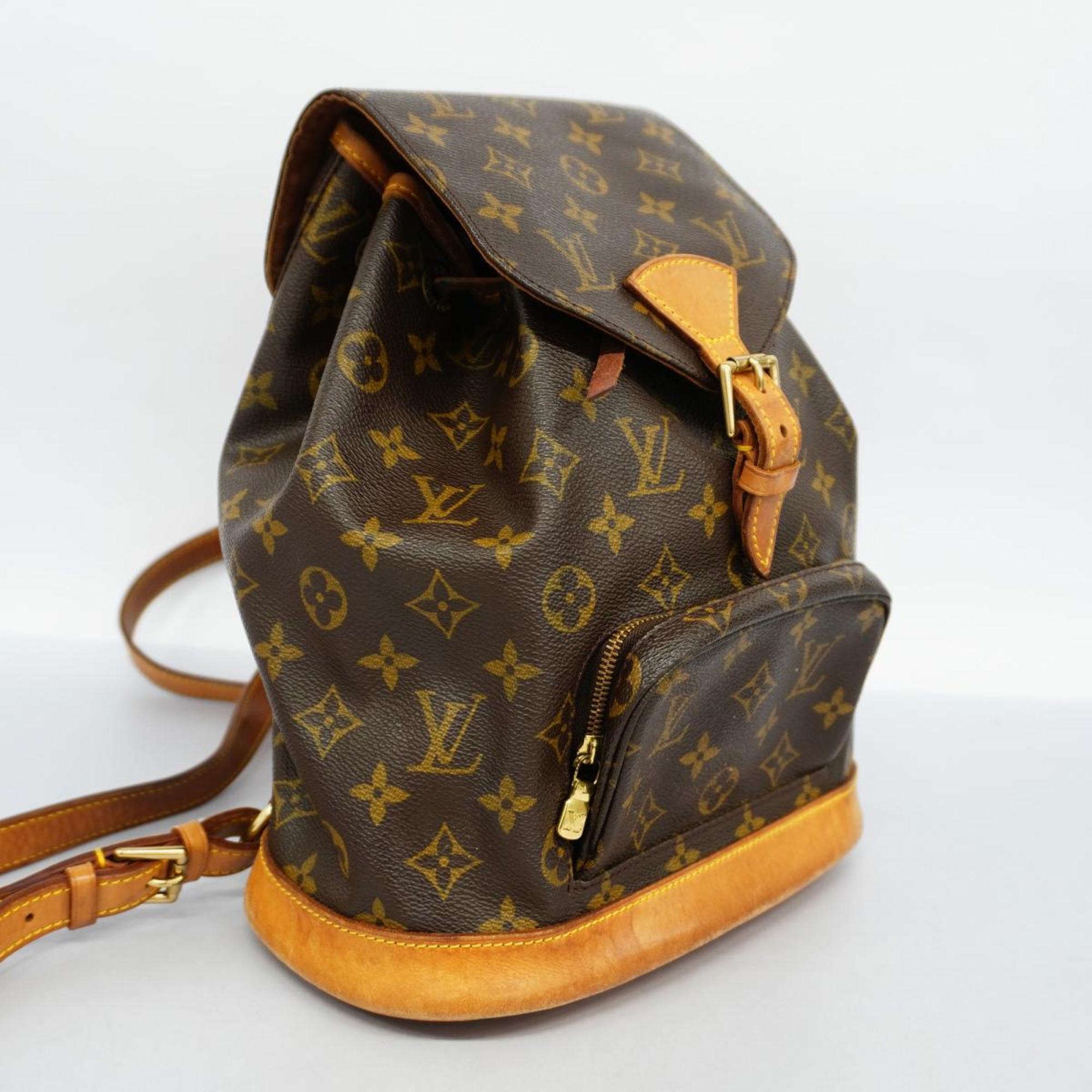 Louis Vuitton Backpack Monogram Montsouris MM M51136 Brown Women's