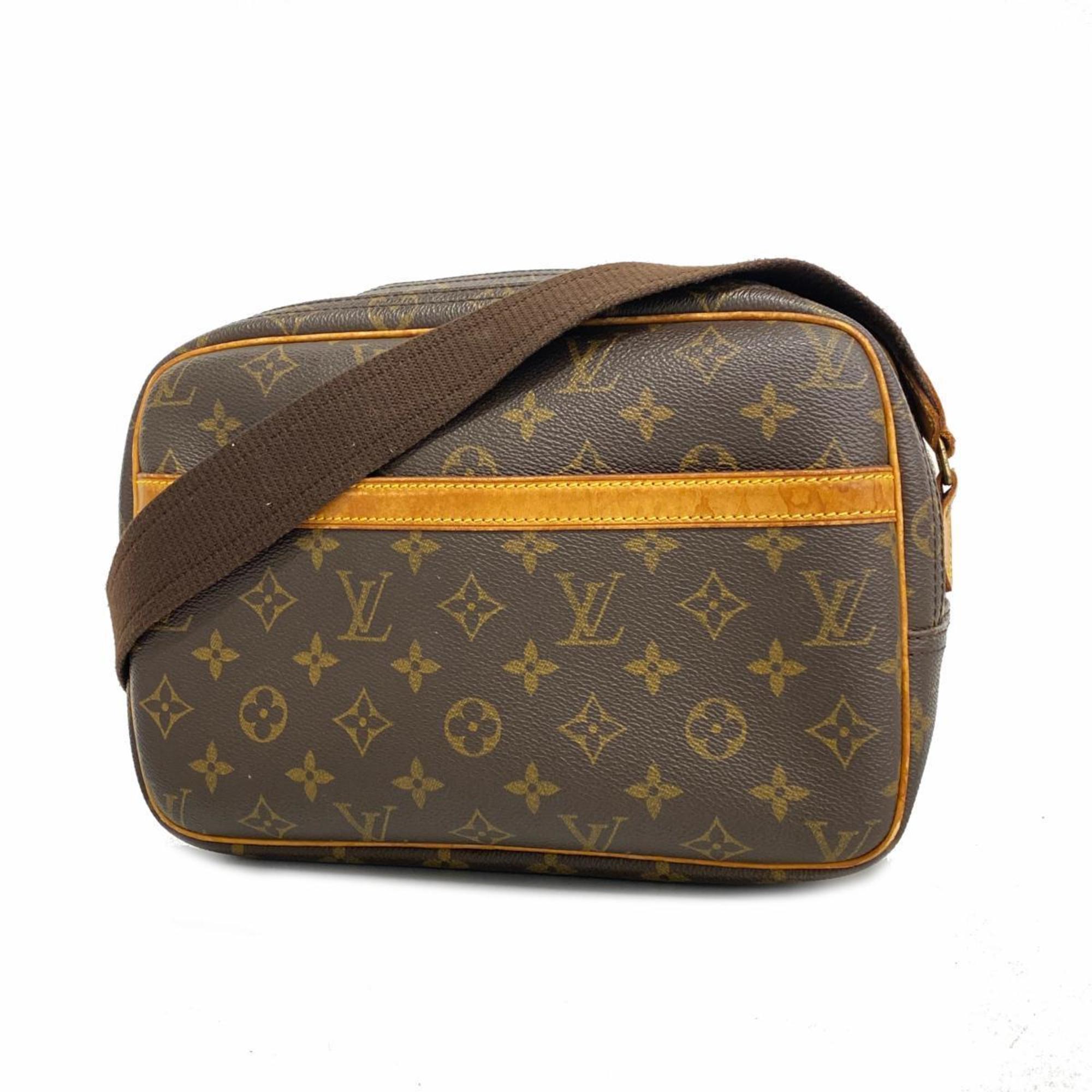 Louis Vuitton Shoulder Bag Monogram Reporter PM M45254 Brown Ladies