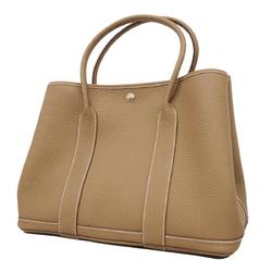 Hermes Tote Bag Garden PM B Stamp Negonda Etoupe Women's