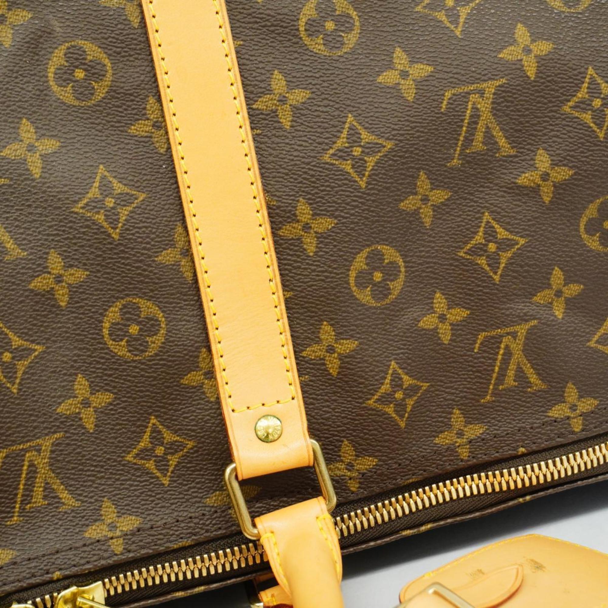 Louis Vuitton Boston Bag Monogram Keepall 60 M41422 Brown Men's Women's