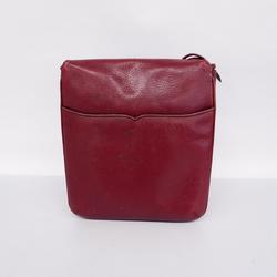 Cartier Shoulder Bag Must Leather Bordeaux Women's