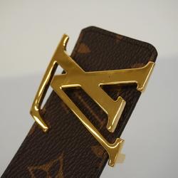 Louis Vuitton Belt Monogram Santur LV Initials M9453W Brown Black Men's